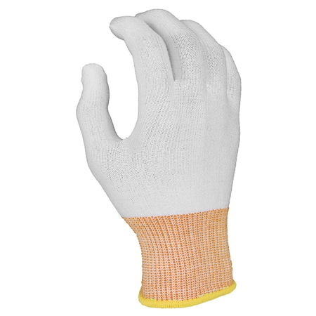 Pure Touch Cut Resistant Full Finger Nylon with HPPE Glove Liner Size M, ANSI Cut Level 2 Protection, 200pair/PK GLFF-M-CR